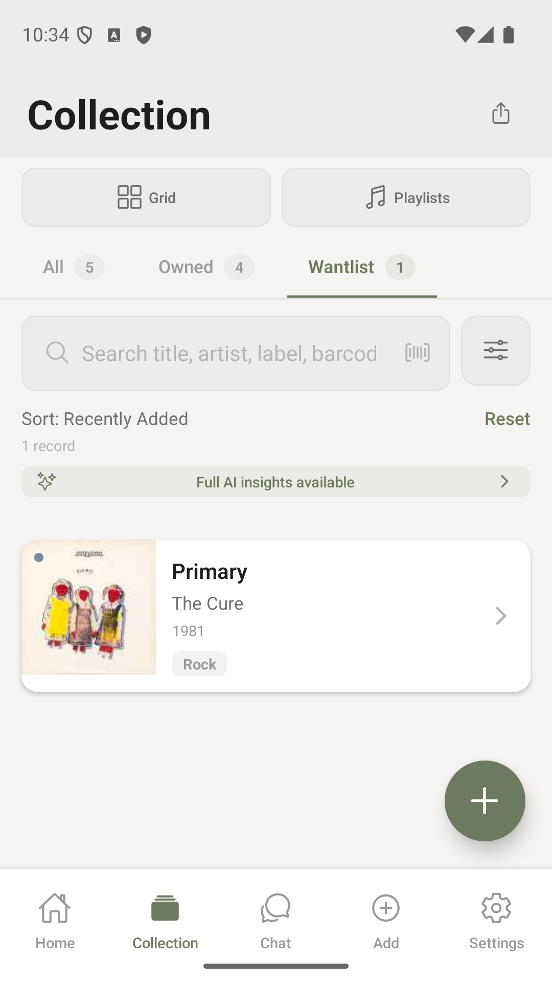 Wantlist
